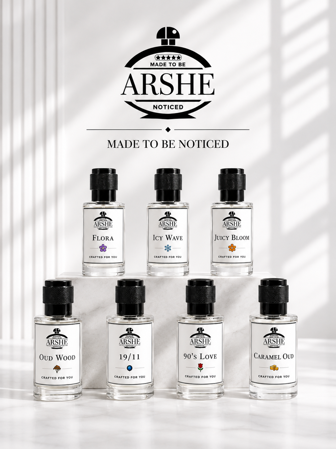 ARSHÉ fragrance campaign