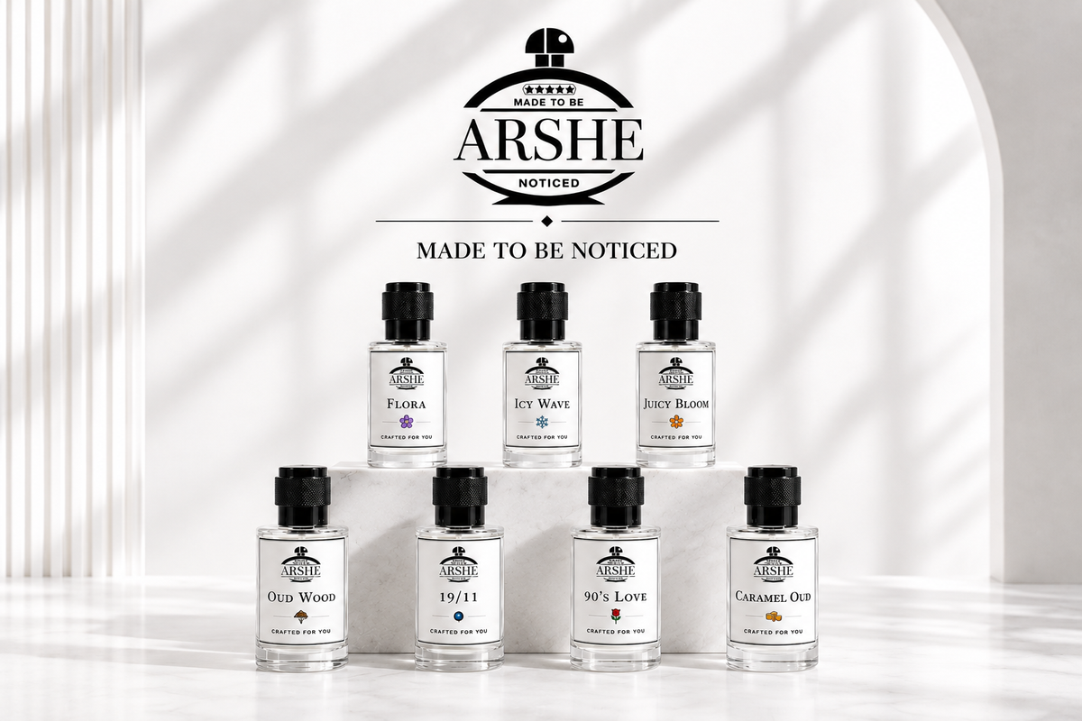 ARSHÉ fragrance campaign
